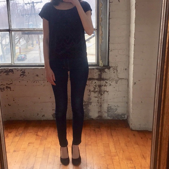 Velvet burnout top - Picture 3 of 10